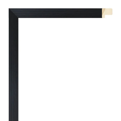 Siyah Eskitme Dokulu Ahşap Çerçeve