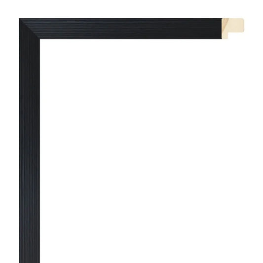 Siyah Eskitme Dokulu Ahşap Çerçeve