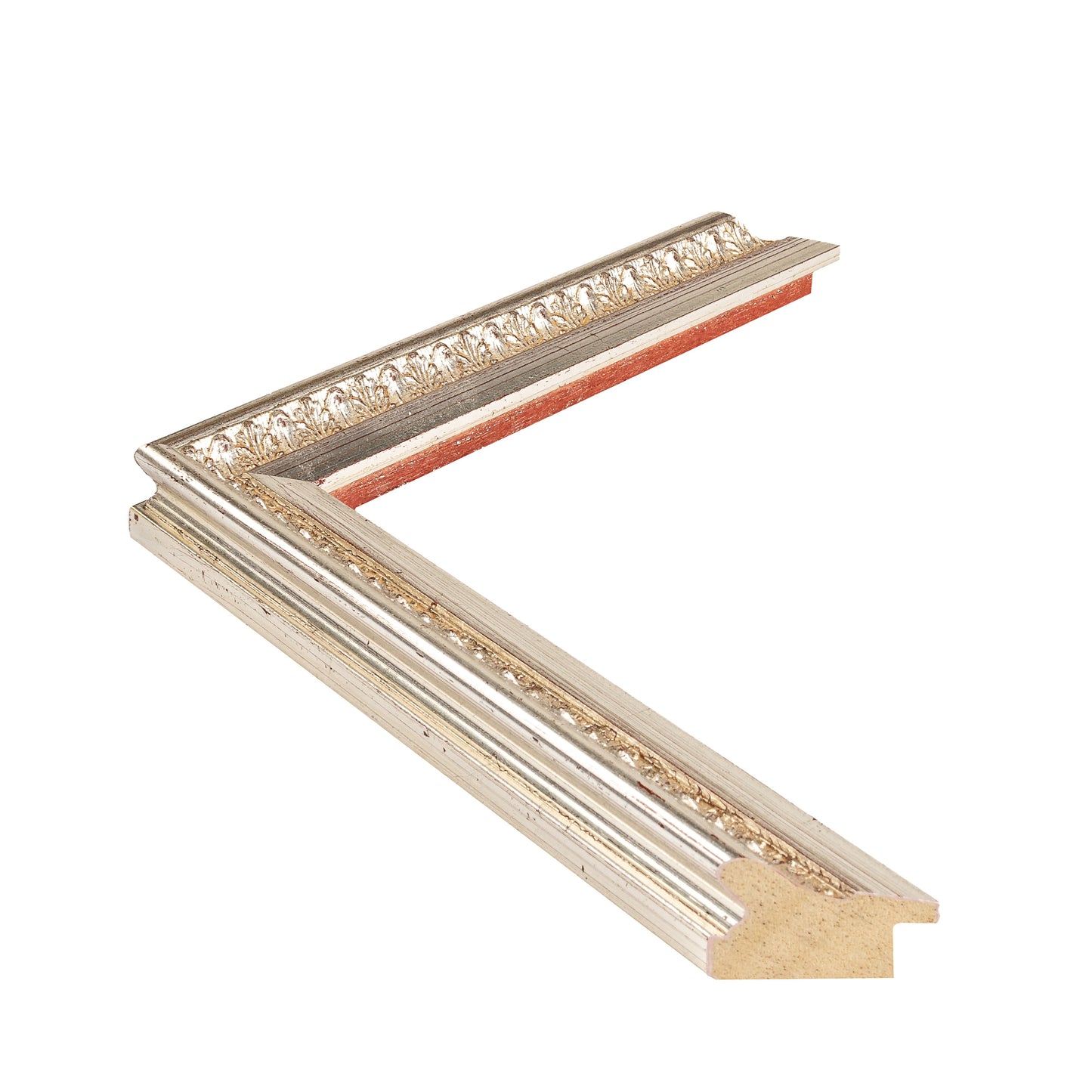 Gümüş Eskitilmiş Ahşap Oyma Çerçeve