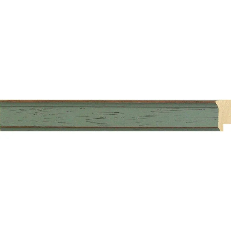 Turkuaz / Ceviz Desenli Ahşap Çerçeve