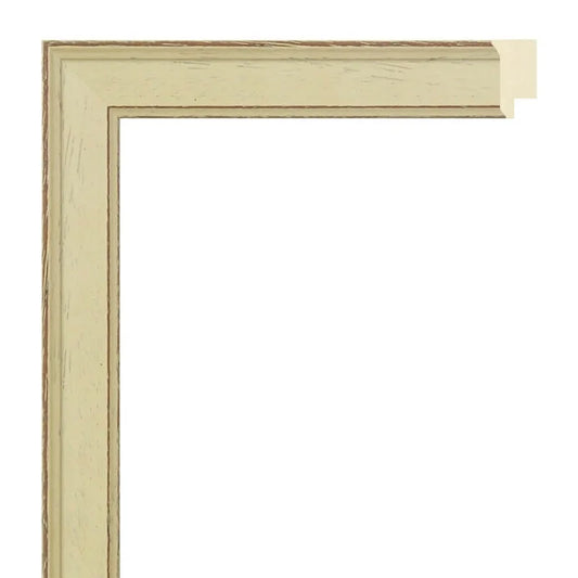 Krem / Ceviz Desenli Ahşap Çerçeve