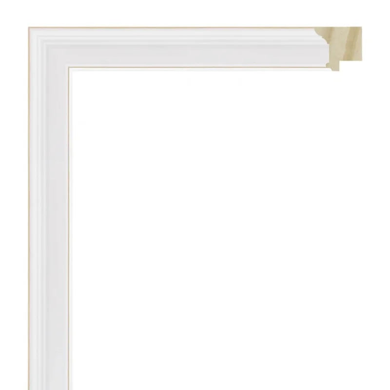 Beyaz Ahşap Çerçeve - Ahşap Zeminli
