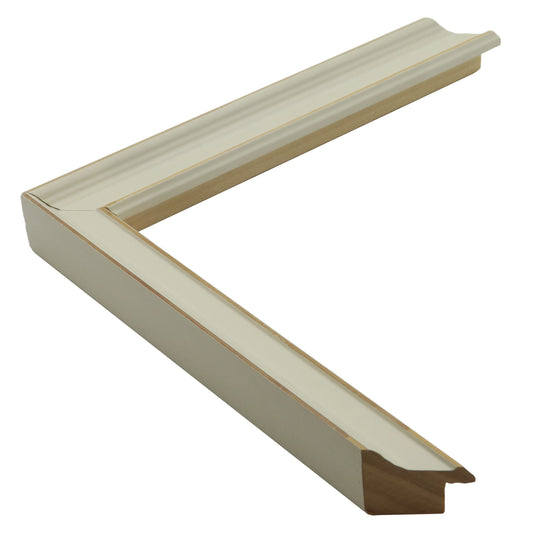 Mat Beyaz Ahşap Çerçeve - Ahşap Zeminli