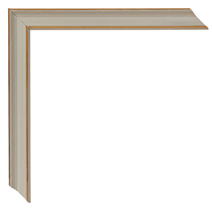 Mat Beyaz Ahşap Çerçeve - Ahşap Zeminli