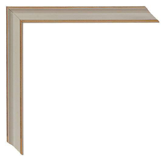 Mat Beyaz Ahşap Çerçeve - Ahşap Zeminli