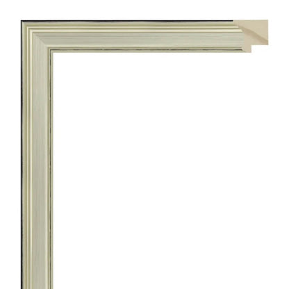 Şampanya Renkli Ahşap Çerçeve - Siyah Zeminli