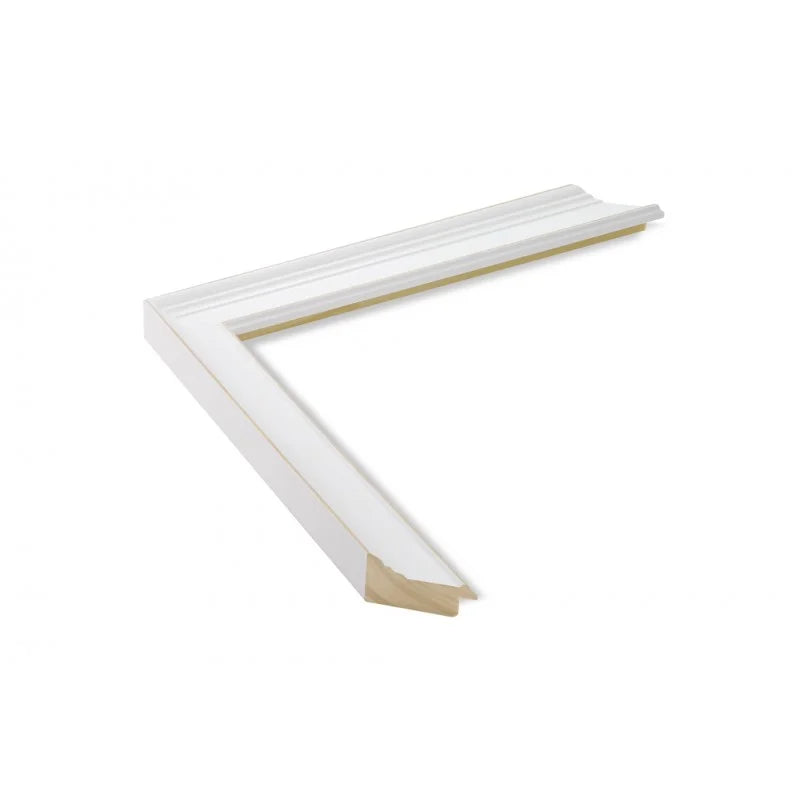 Beyaz Ahşap Çerçeve - Ahşap Zeminli