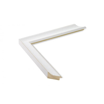 Beyaz Ahşap Çerçeve - Ahşap Zeminli