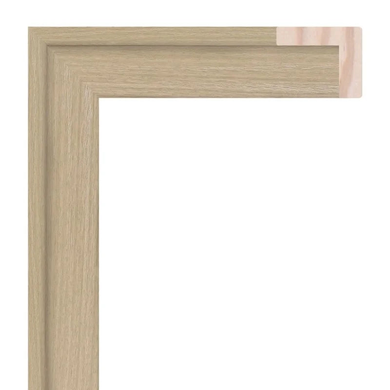 Meşe Doku Kaplamalı Ahşap Çerçeve