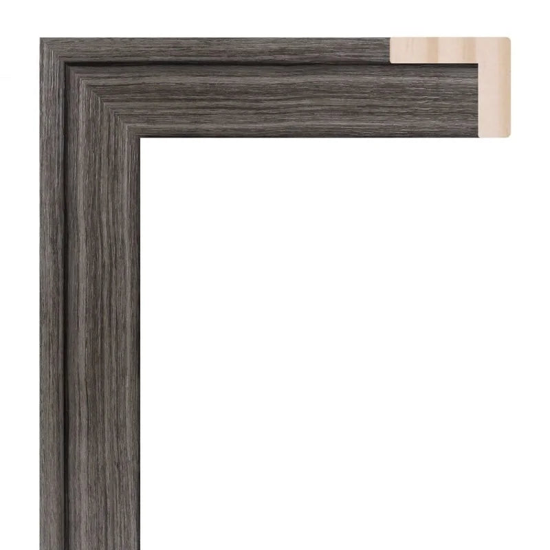 Antrasit Doku Kaplamalı Ahşap Çerçeve
