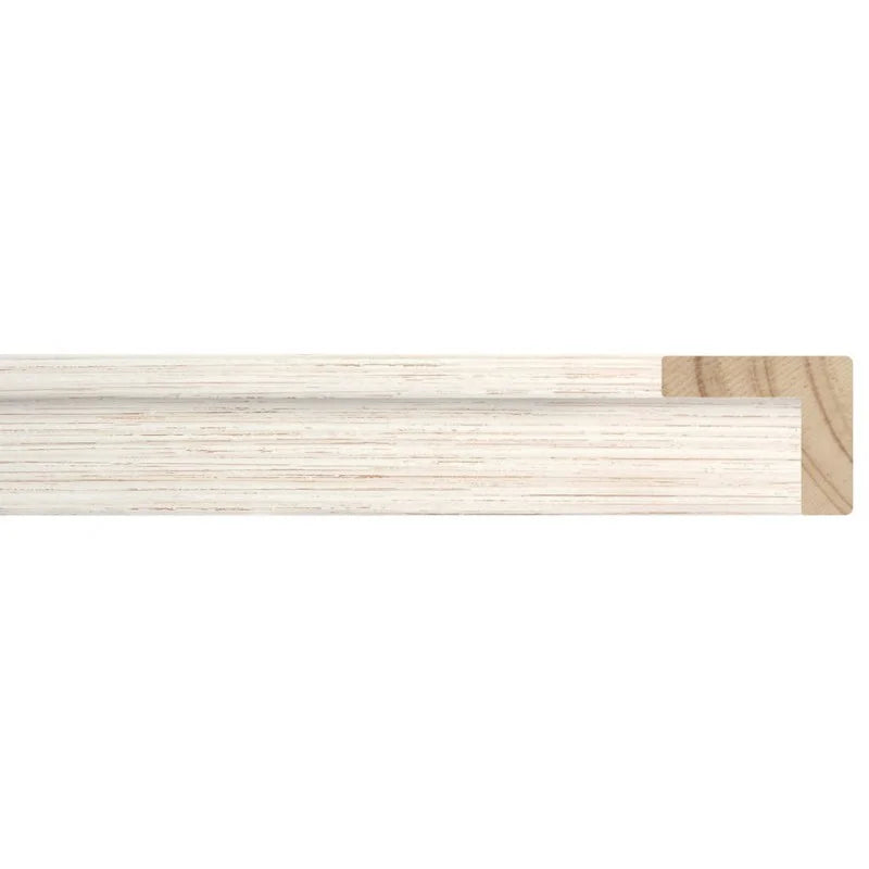 Beyaz Dokulu Ahşap Çerçeve