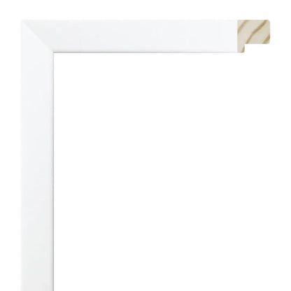 Mat Beyaz Vernik Kaplamalı Ahşap Çerçeve