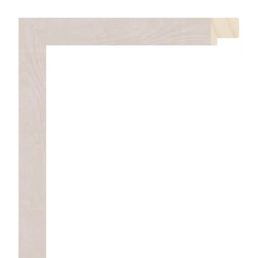 Beyaz Akçaağaç Görünümlü Ahşap Çerçeve