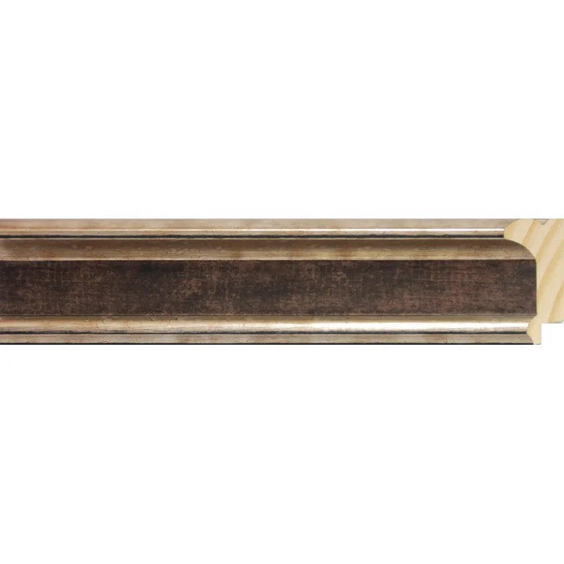 Gümüş / Kahverengi Ahşap Çerçeve