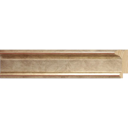 Sıcak Gümüş Renkli Ahşap Çerçeve - Kırmızı Zeminli