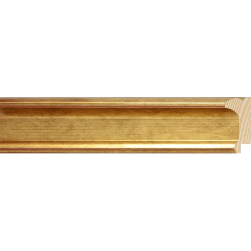 Gül Altın Renkli Ahşap Çerçeve - Kırmızı Zeminli