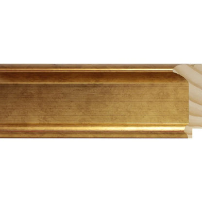 Gül Altın Eskitme Ahşap Çerçeve - Kırmızı Zeminli