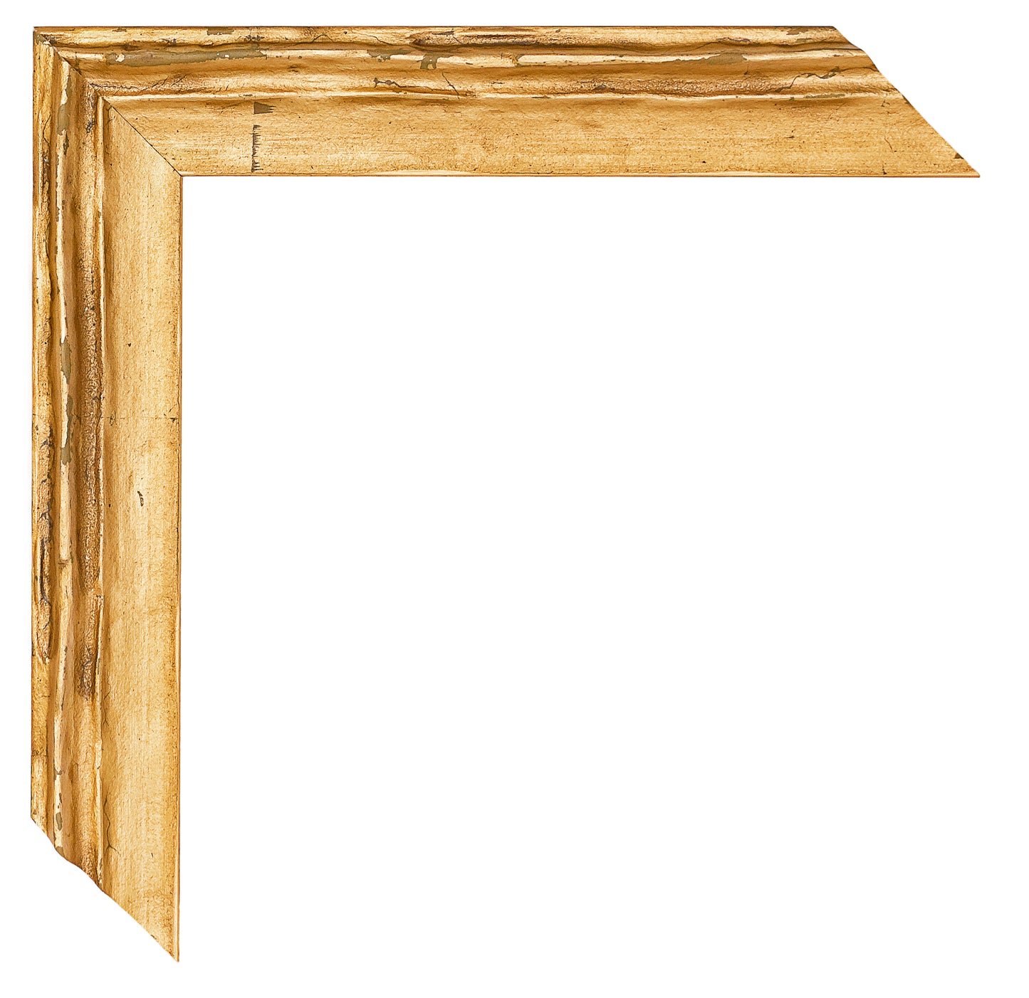 Altın Eskitilmiş Ahşap Çerçeve