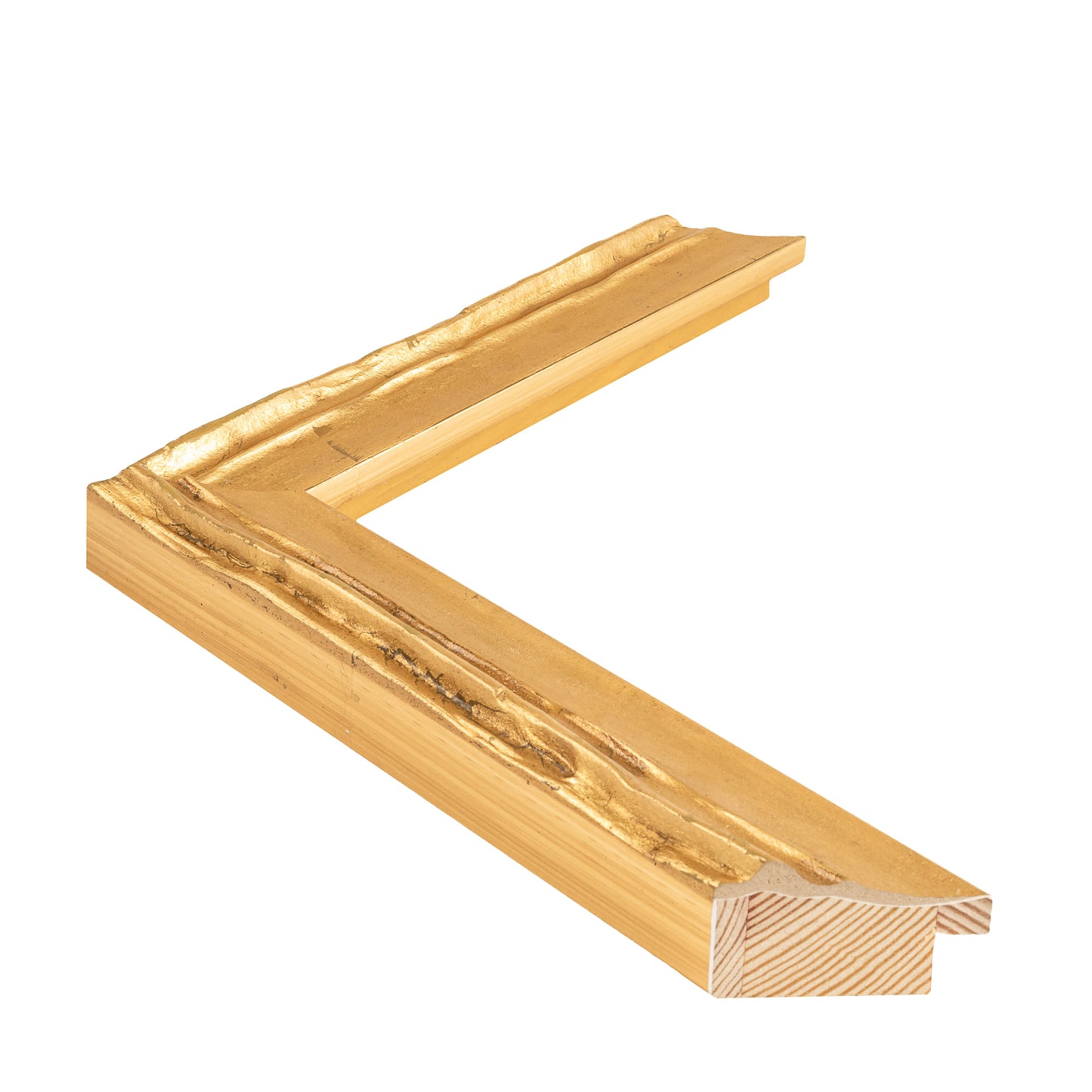 Altın Eskitilmiş Ahşap Çerçeve