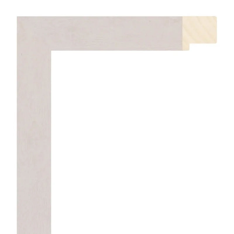 Beyaz Akçaağaç Desenli Ahşap Çerçeve