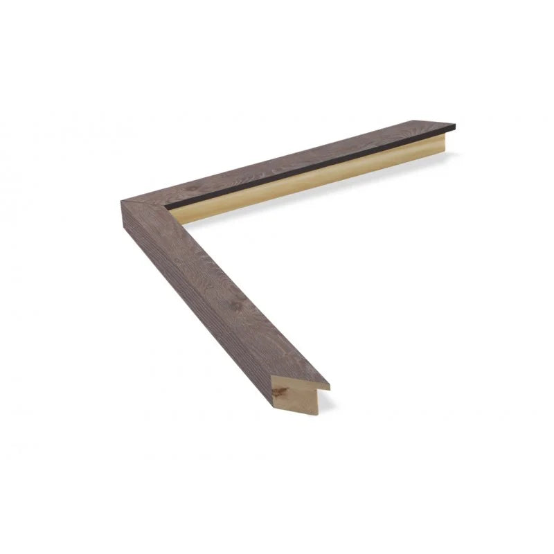 Ceviz Renkli Gri Eskitmeli Ahşap Çerçeve