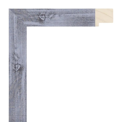 Gri Eskitilmiş Ahşap Çerçeve