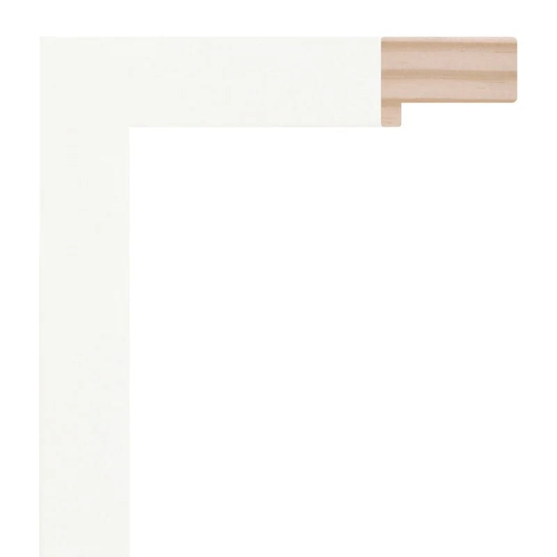 Mat Beyaz Vernik Kaplamalı Ahşap Çerçeve