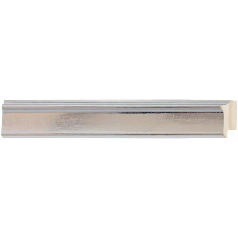 Parlak Gümüş Ahşap Çerçeve