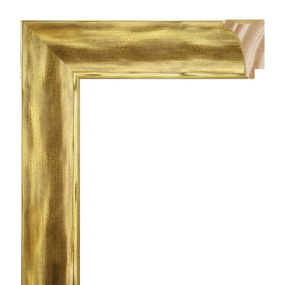 Altın Eskitme Ahşap Çerçeve