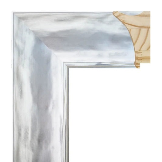 Gümüş Modern Ahşap Çerçeve