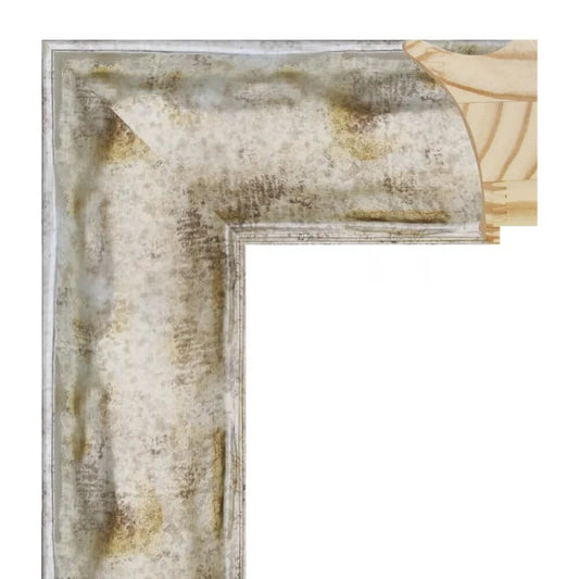 Gümüş Eskitilmiş Ahşap Çerçeve