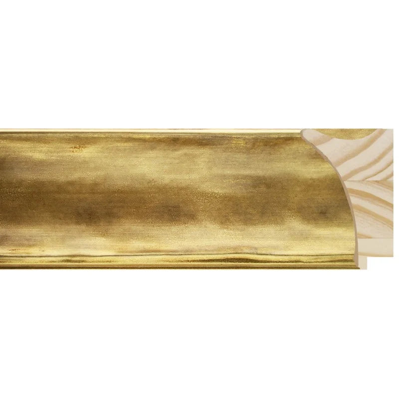 Altın Eskitilmiş Ahşap Çerçeve