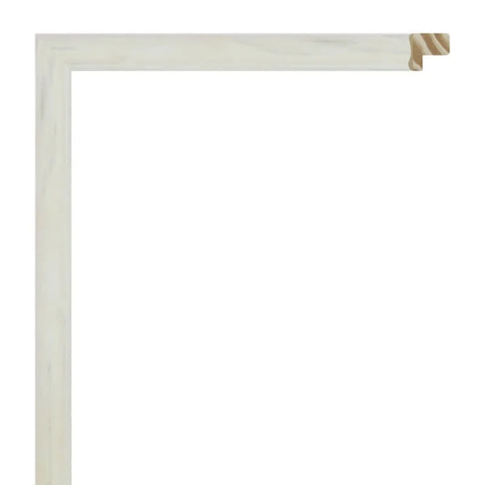 Mat Beyaz Eskitilmiş Ahşap Çerçeve