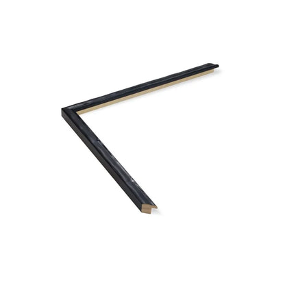 Siyah / Antrasit Renkli Eskitilmiş Ahşap Çerçeve