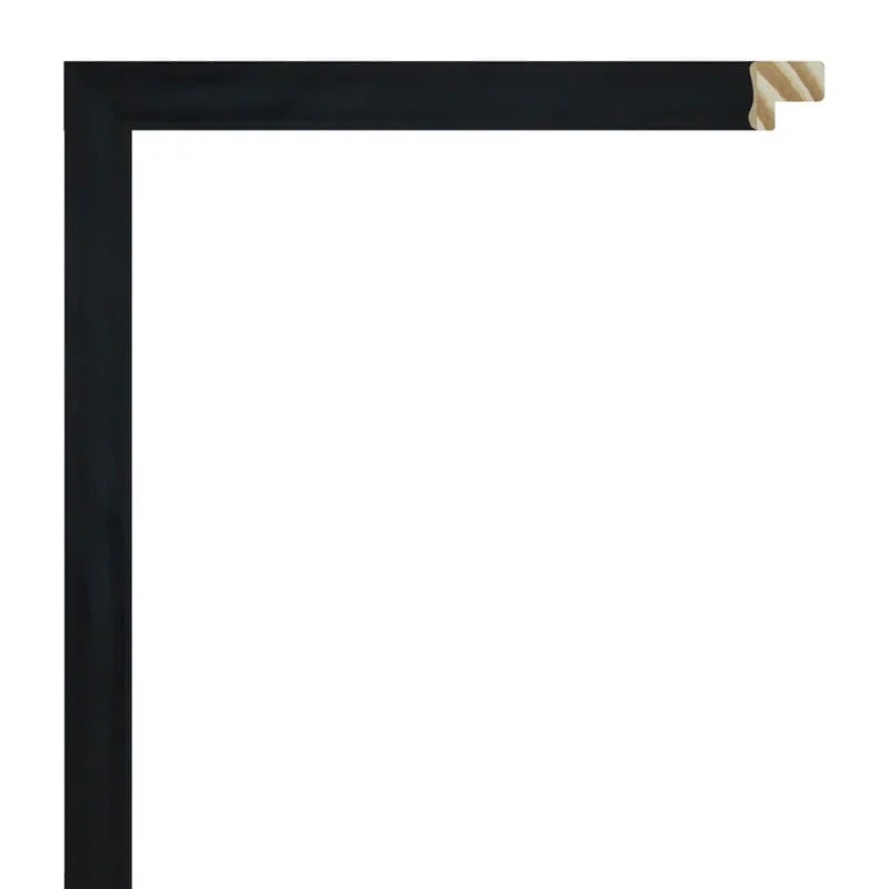 Siyah / Antrasit Renkli Eskitilmiş Ahşap Çerçeve
