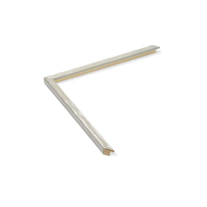 Gümüş Renkli Eskitilmiş Ahşap Çerçeve