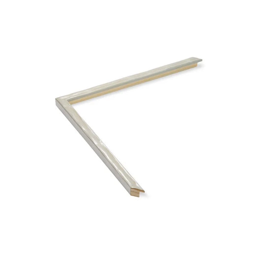 Gümüş Renkli Eskitilmiş Ahşap Çerçeve