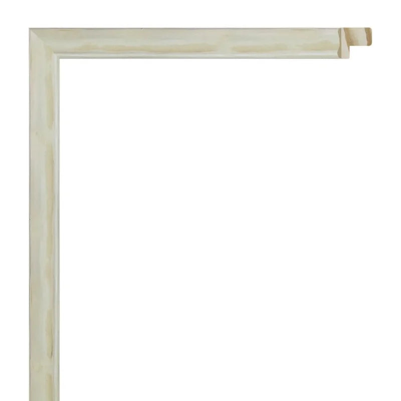 Gümüş Renkli Eskitilmiş Ahşap Çerçeve