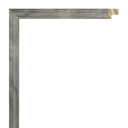 Kurşun Renkli Eskitilmiş Ahşap Çerçeve