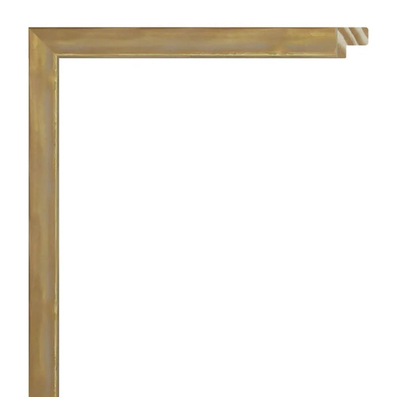 Altın Renkli Eskitilmiş Ahşap Çerçeve