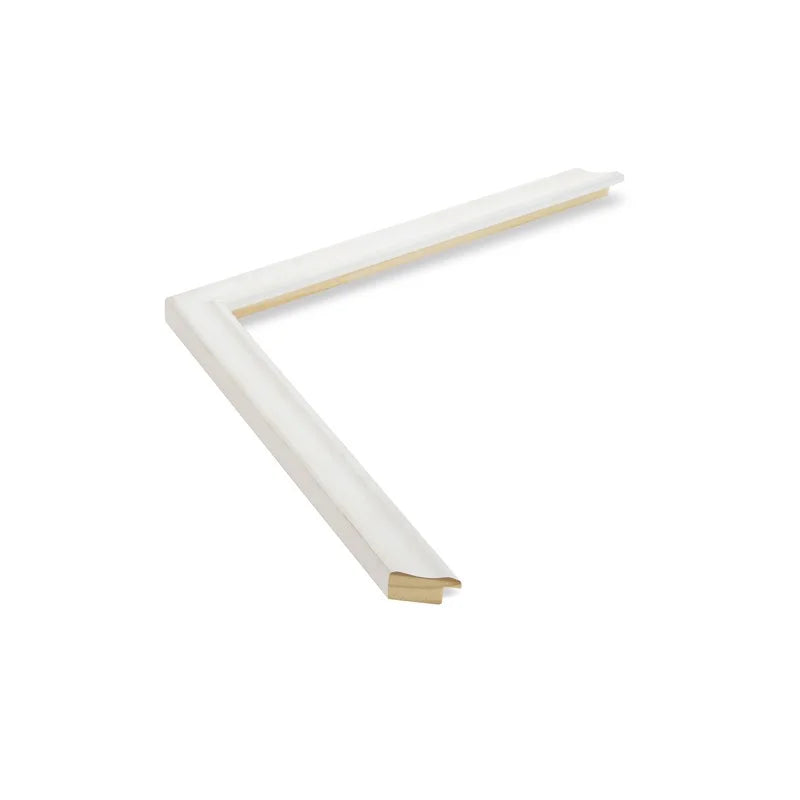 Mat Beyaz Eskitilmiş Ahşap Çerçeve