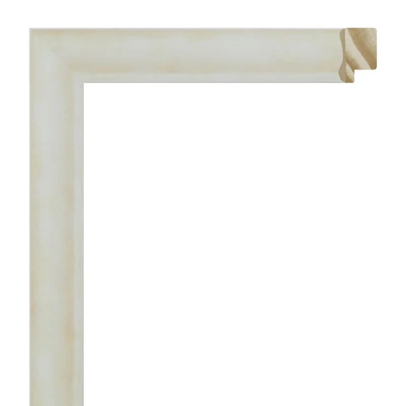 Mat Beyaz Eskitilmiş Ahşap Çerçeve