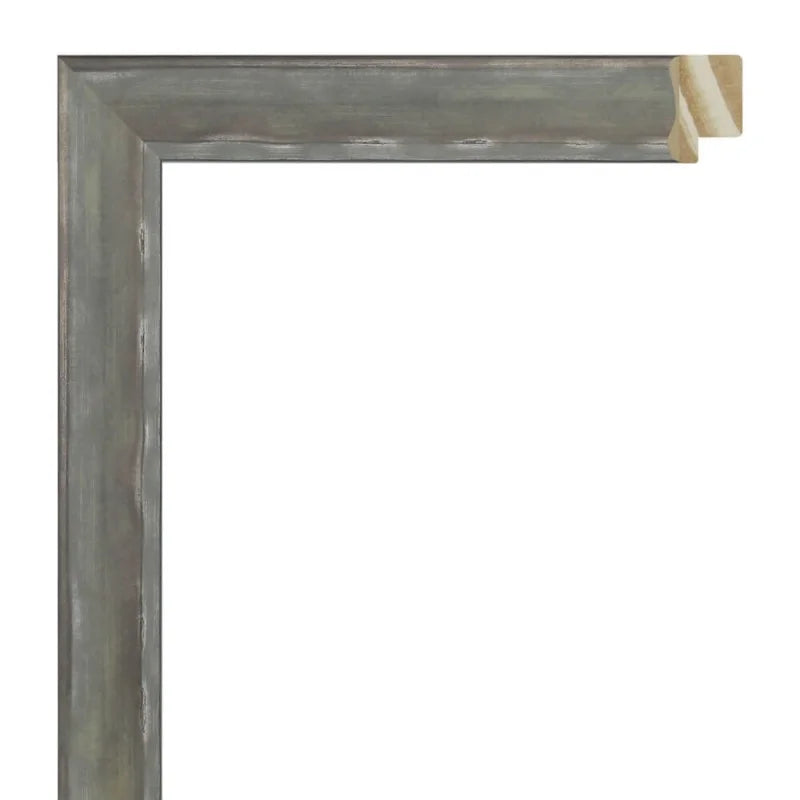 Kurşun Renkli Eskitilmiş Ahşap Çerçeve