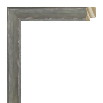 Kurşun Renkli Eskitilmiş Ahşap Çerçeve