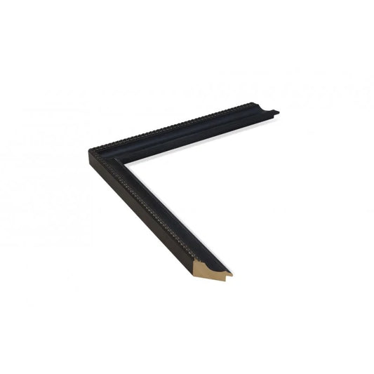 Siyah Klasik Desenli Ahşap Çerçeve