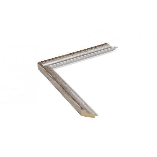 Gümüş Klasik Desenli Ahşap Çerçeve