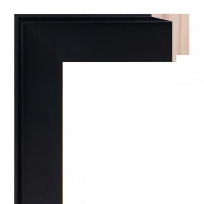 Siyah Ahşap Çerçeve - Mat Vernik Kaplamalı
