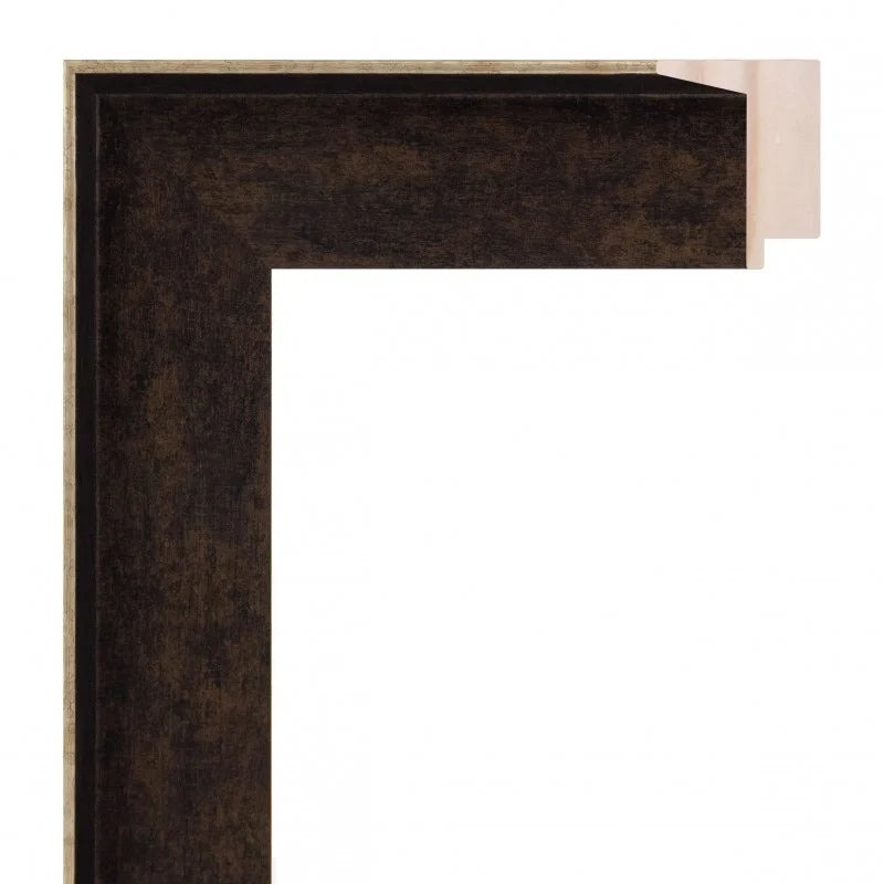 Kahverengi Ahşap Çerçeve - Altın Kenarlı