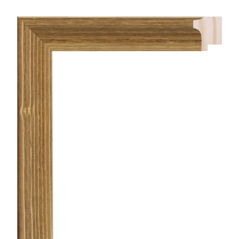 Meşe Renkli Cilalı Ahşap Çerçeve