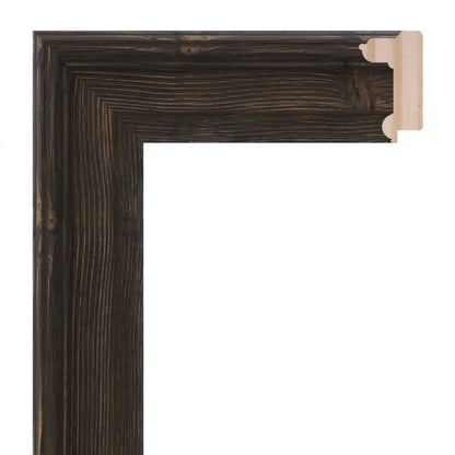 Siyah Cilalı Ahşap Çerçeve